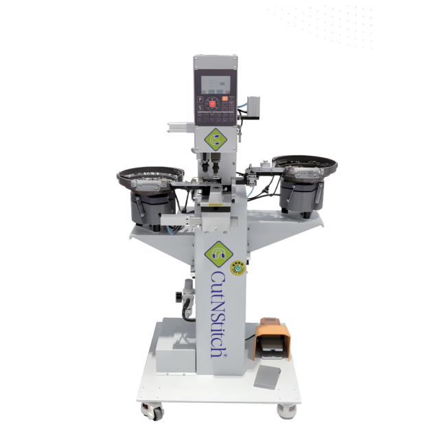Automatic Snap Button Machine with Pre-holing