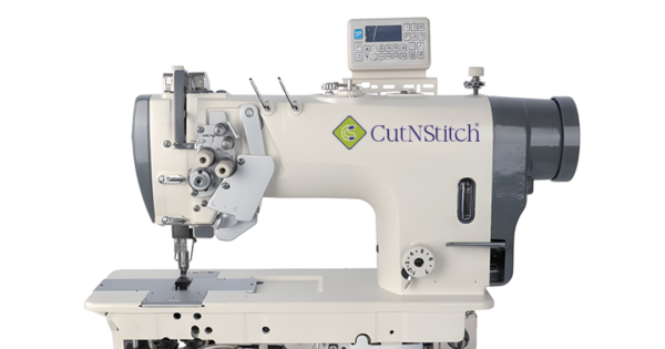 DOUBLE NEEDLE SEWING MACHINE WITH SPLIT NEEDLE BAR SMALL HOOKBIG HOOK